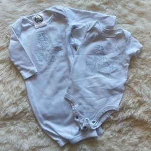 Boutique Blue Giraffe Sleeping Bag and Onesie Set